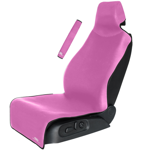 Gorla Gear Pink Premium Universal Fit Waterproof Stain Resistant Car Seat Cover Neoprene Non-Slip Bucket Seat Dog Kid Protector Van Truck SUV Sedan