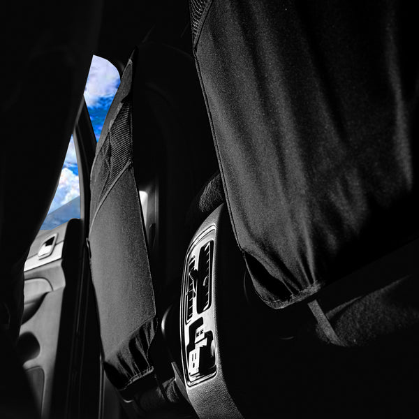 Gorla Gear Black Heavy Duty Kick Mats Back Seat Protector 2 Pack Car S