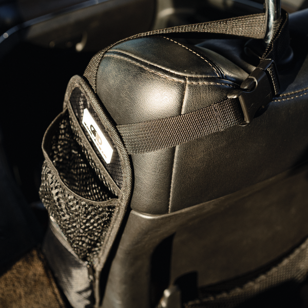 Gorla Gear Black Car Seat Side Organizer Hanging Organization Storage Bag Auto Accessories Multifunctional Mesh Pocket Phone Holder Truck SUV Van