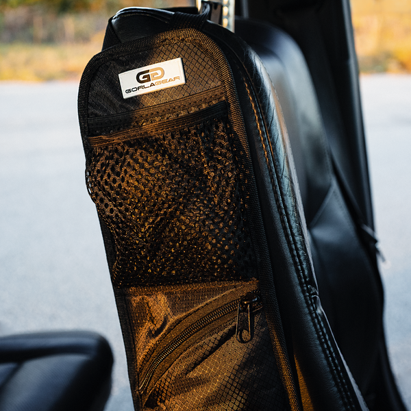 Gorla Gear Black Car Seat Side Organizer Hanging Organization Storage Bag Auto Accessories Multifunctional Mesh Pocket Phone Holder Truck SUV Van
